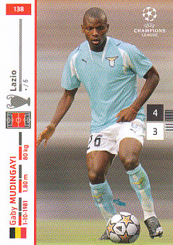 Gaby Mudingayi Lazio Roma 2007/08 Panini Champions League #138